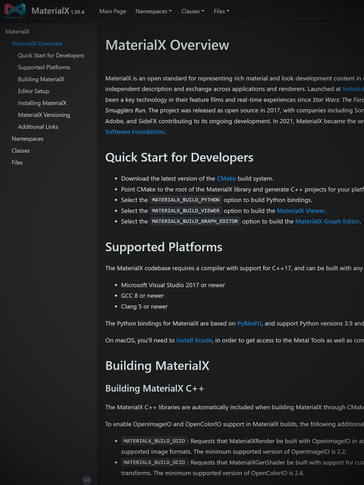 MaterialX Documentation