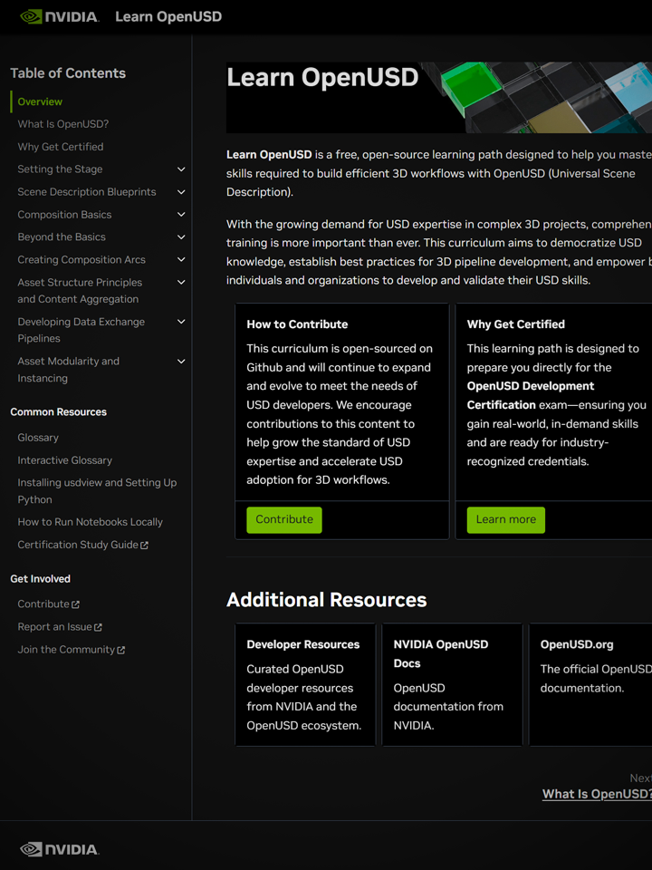 NVIDIA USD Learning Path