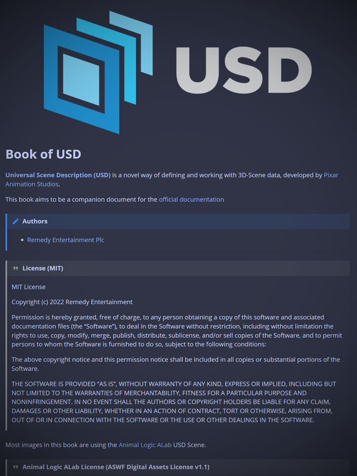 Remedy USD Book